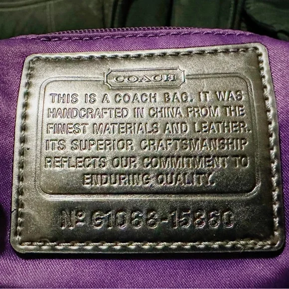 Vintage Coach soho shoulder bag Y2K Poppy Denim Coach Black and silver tote bag - Picture 6 of 17